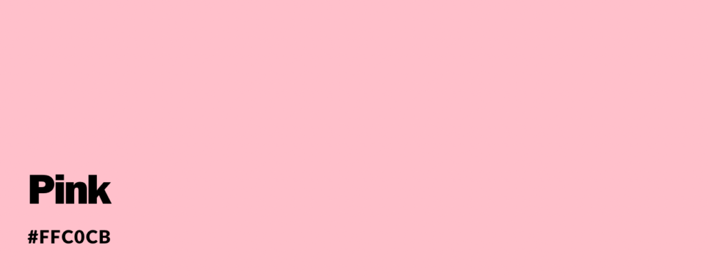 Color Psychology of pink